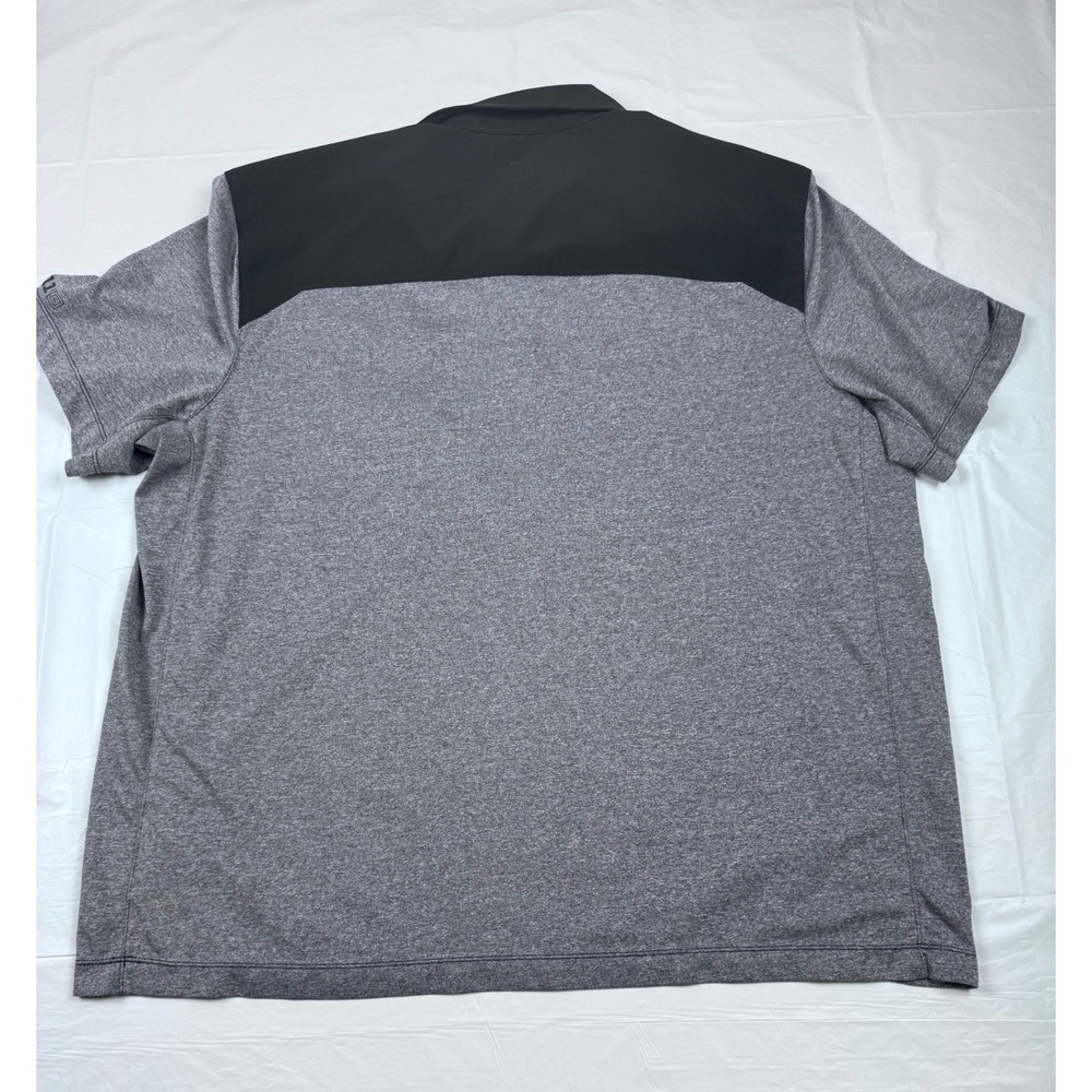 5.11 Tactical Mens XL Grey Black Colorblock Short Sleeve Snap Polo Shirt - Picture 11 of 11